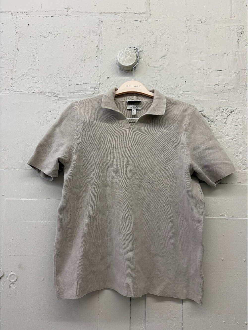COS Regular Fit Beige Short Sleeve Polo Shirt